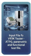 V93K tester input file — ATPG, parametric, and functional test file